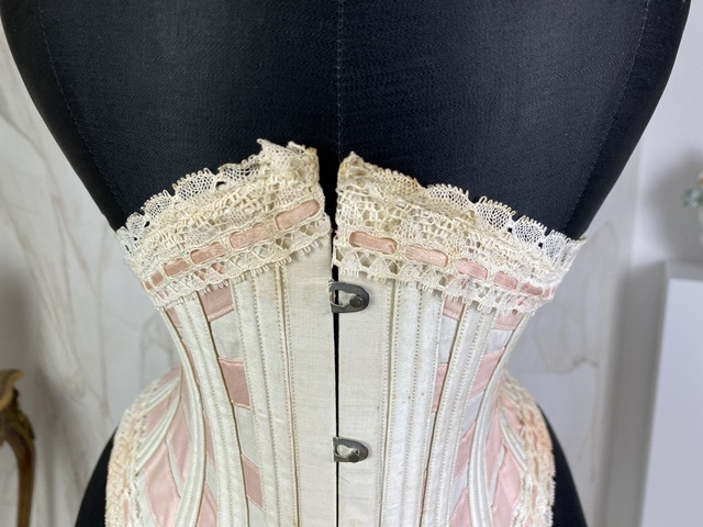 4 antique kant rust corset 1894