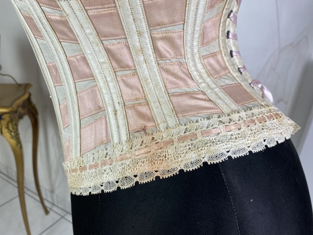 9 antique kant rust corset 1894