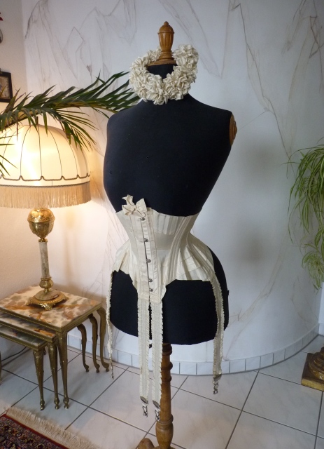 3 antique wedding corset 1885
