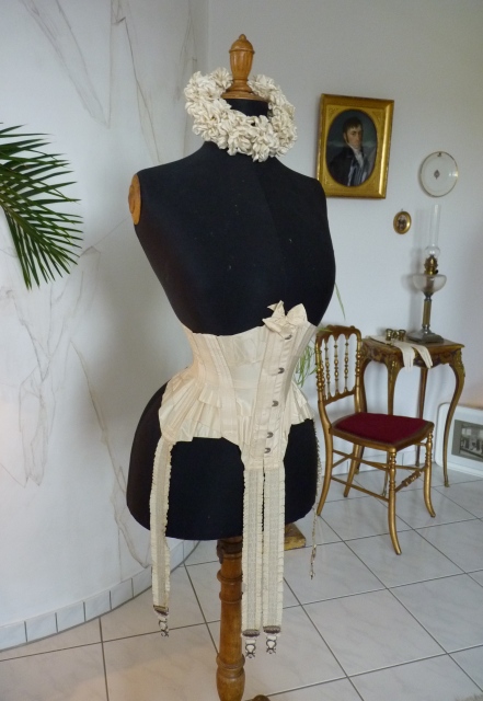 6 antique wedding corset 1885