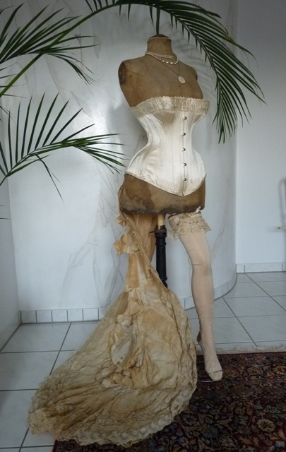 3 antique bridal corset