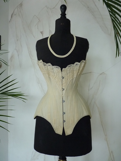 antique corset, corset 1895, corset 1900, corset ancien, antieke corset, victorian corset, antique dress, antique gown, корсет 1895