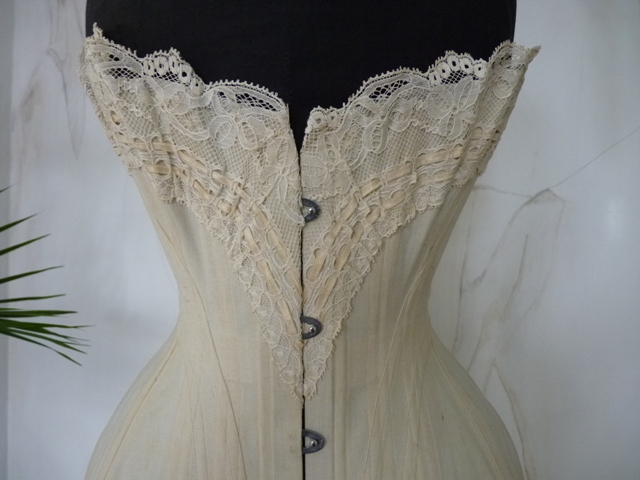 antique corset, corset 1895, corset 1900, corset ancien, antieke corset, victorian corset, antique dress, antique gown