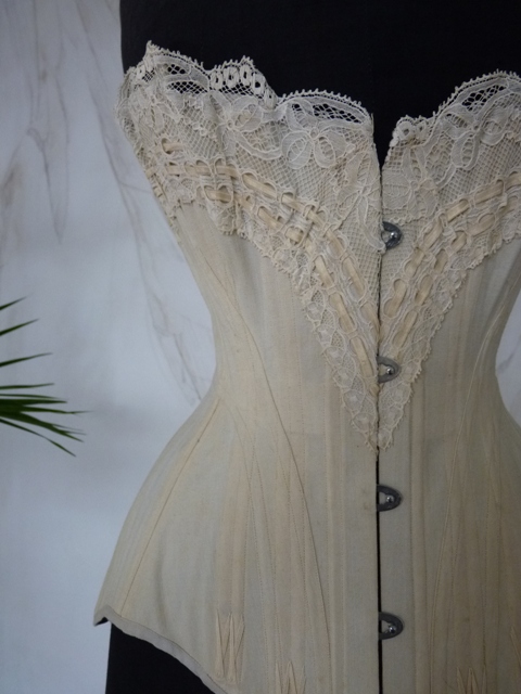antique corset, corset 1895, corset 1900, corset ancien, antieke corset, victorian corset, antique dress, antique gown, корсет 1895