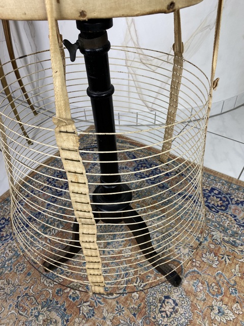 8 antique wire hoop skirt 1870s
