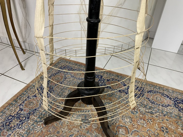 6 antique wire hoop skirt 1870s