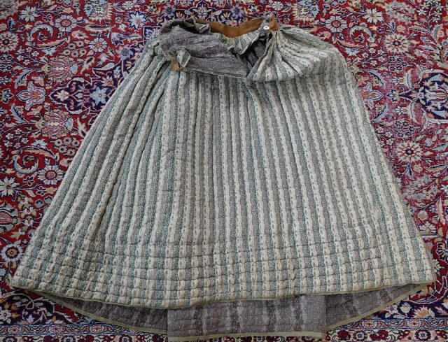 21 antique Biedermeier petticoat 1830