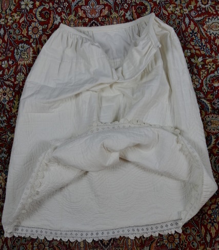 19 antique Biedermeier Petticoat 1840
