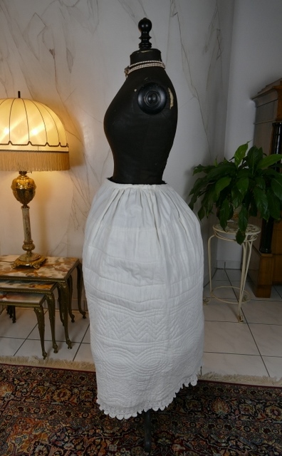8 antique Biedermeier Petticoat 1840