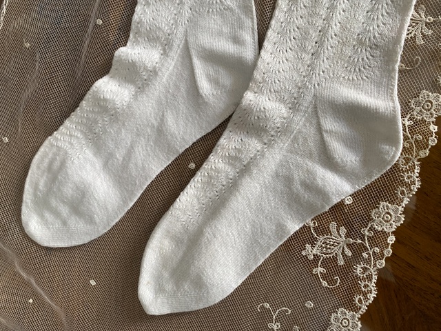 5 antique stockings 1879