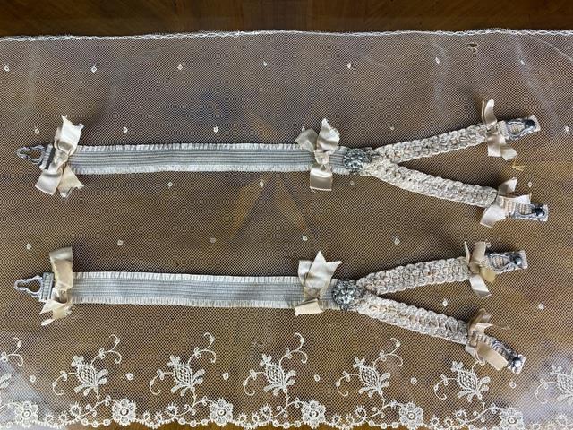 2 antique garters 1890
