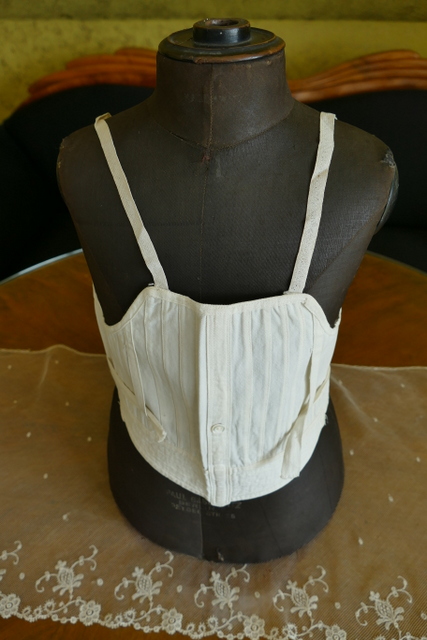 2 antique corset improver 1900