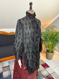 Antiker viktorianischer Dolman mit Perlenbesatz, ca. 1884