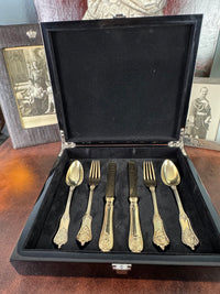 Vergoldetes Silber-Besteck, Rokoko Service, Kaiser Wilhelm II