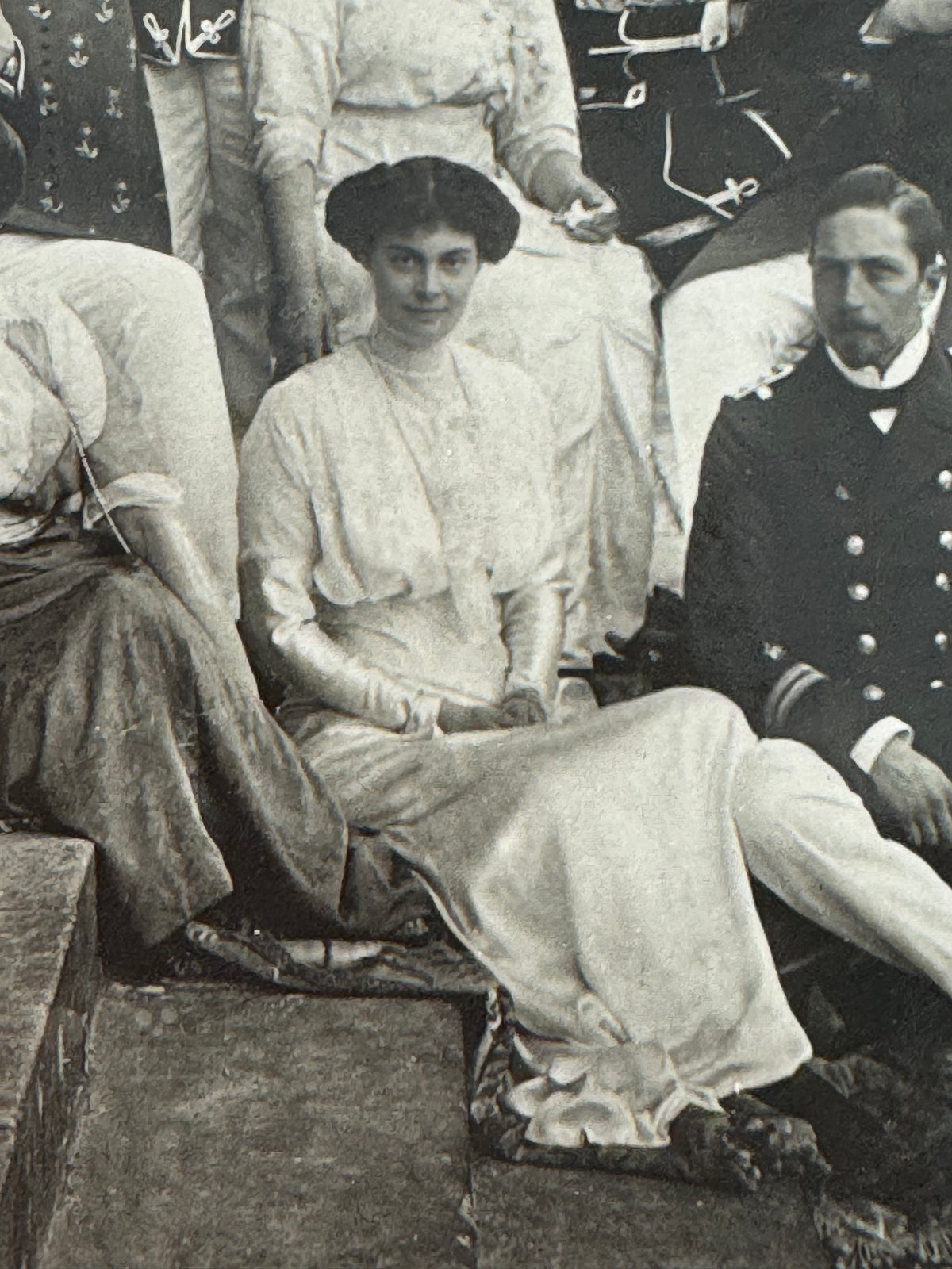 THERESE BLANCHET Antikes elegantes Tageskleid, Paris, ca. 1912