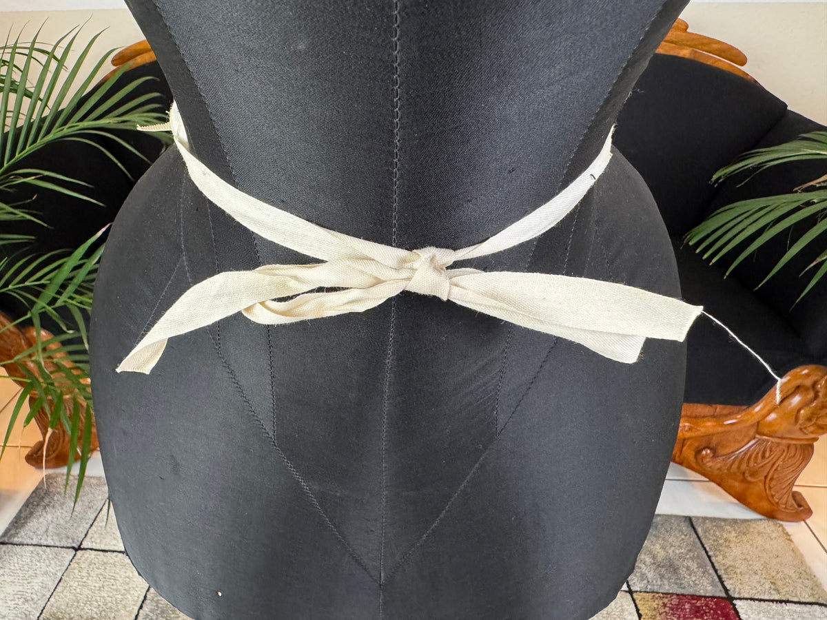 1890s Victorian bustle pad with steel spiral and original paper label