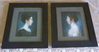 Paar Empire-Pastellporträts, 1813 – L.H. Hessel, Nürnberg, Kunst des frühen 19. Jahrhunderts