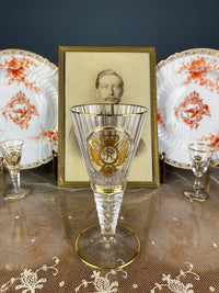 Red Wine Glass, Gräflich Schaffgotsch's Josephinenhütte, Kaiser Wilhelm II, ca. 1912