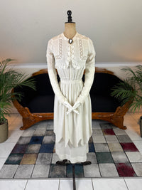 Antikes Crêpe-Baumwollkleid, ca. 1914