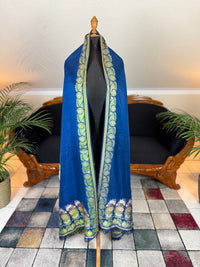 Rokoko-Eleganz in Spitalfields-Seide – Antike Stola, ca. 1790