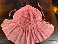 Antiker viktorianischer rosa gesteppter Sonnenhut, ca. 1900