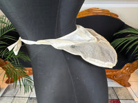 W & W bustle pad, Philadelphia 1890s, cotton and steel coil Victorian undergarment.