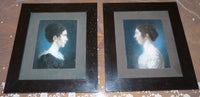 Paar Empire-Pastellporträts, 1813 – L.H. Hessel, Nürnberg, Kunst des frühen 19. Jahrhunderts