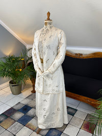 Antique Four‑Piece Edwardian Walking Dress ca. 1910 – Linen, Lace & Lady Gillman Provenance