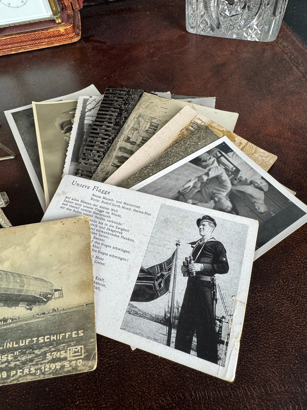 Einzigartige Sammlung zur deutschen Marine & Luftschifftruppe aus dem Ersten Weltkrieg, ca. 1914 – Messjacket von Willi Zunner mit Fotos und Feldpost
