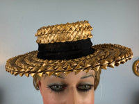 Antique French Straw Walking Hat, ca. 1901 – AU CHINOIS Marseille