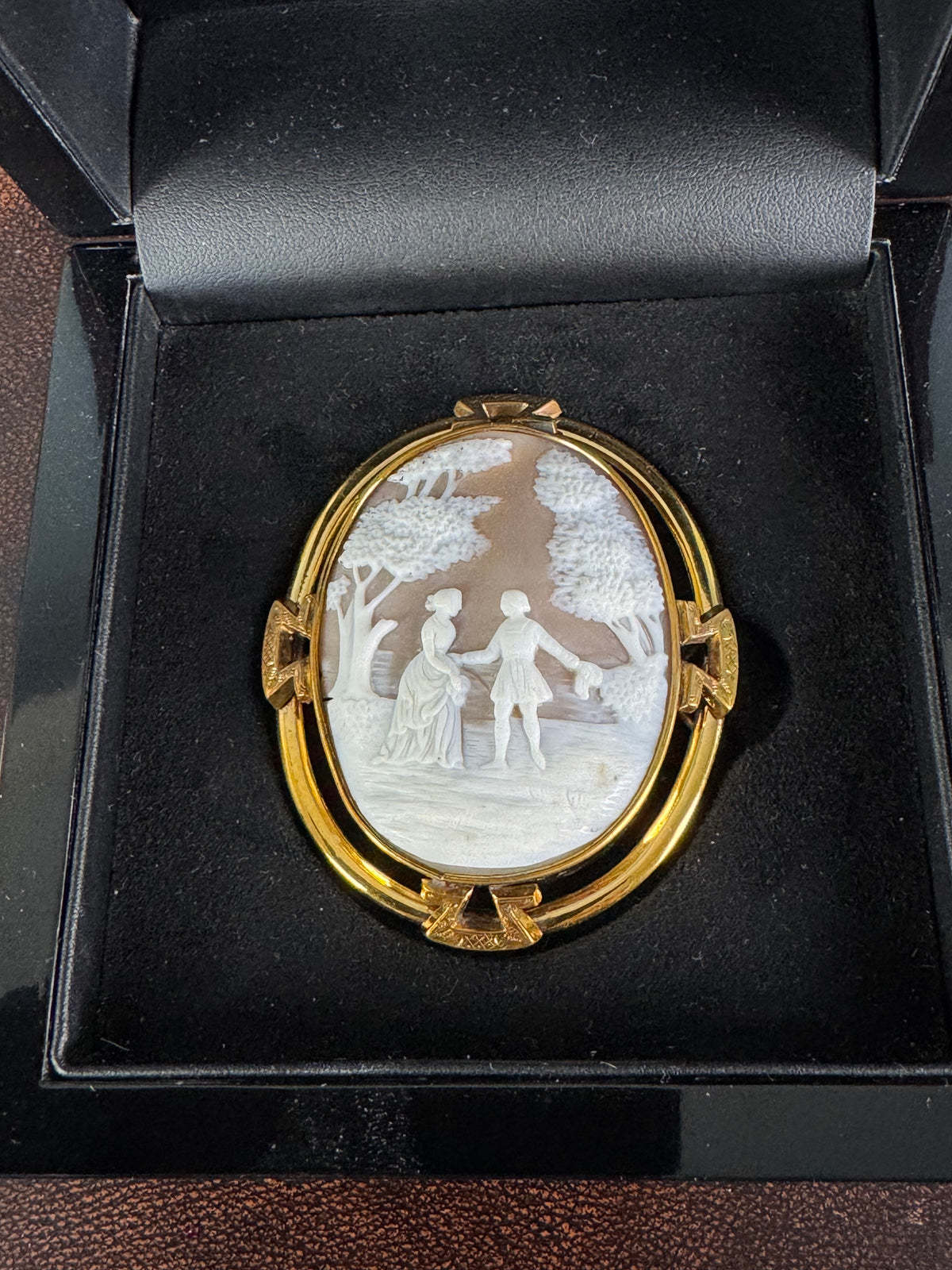 Biedermeier Shell Cameo, ca. 1848