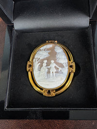 Biedermeier Shell Cameo, ca. 1848