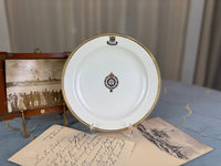 Dessert plate S.M.Y. Hohenzollern 1899 — imperial KPM porcelain for Kaiser Wilhelm II