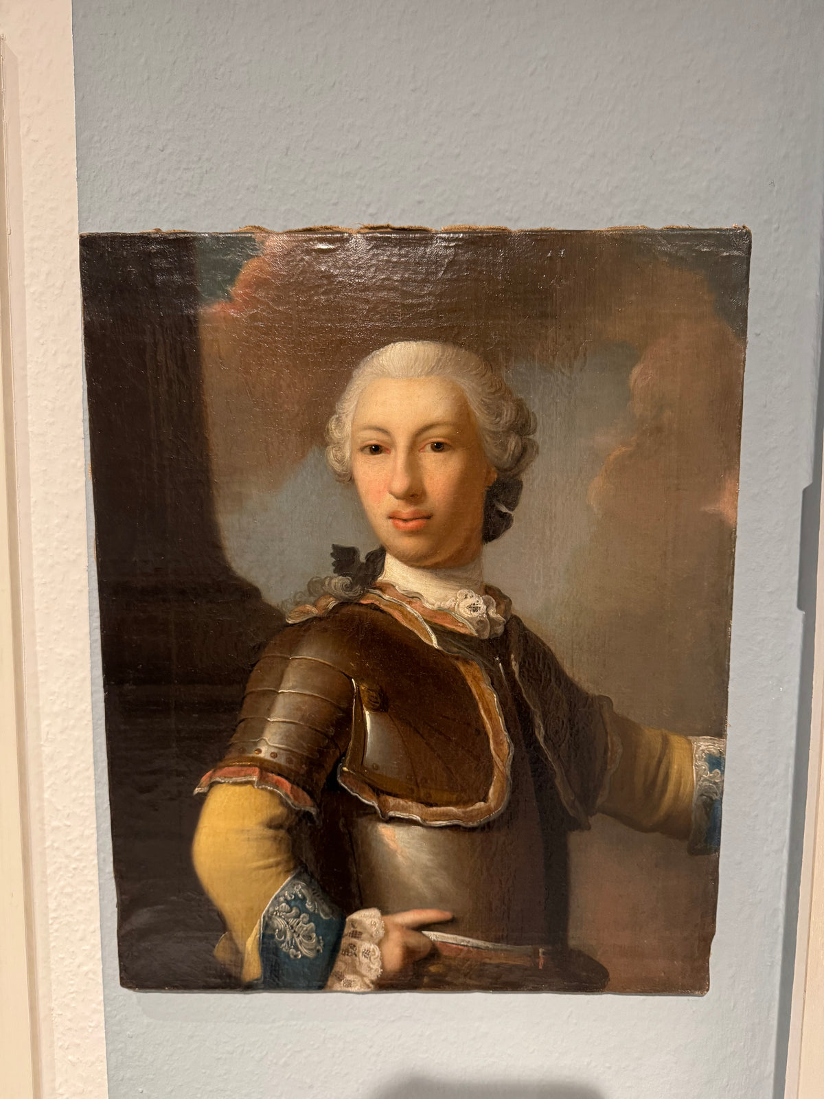 Rococo couple portrait — Austrian courtly painting of a noble couple, Vienna ca. 1760