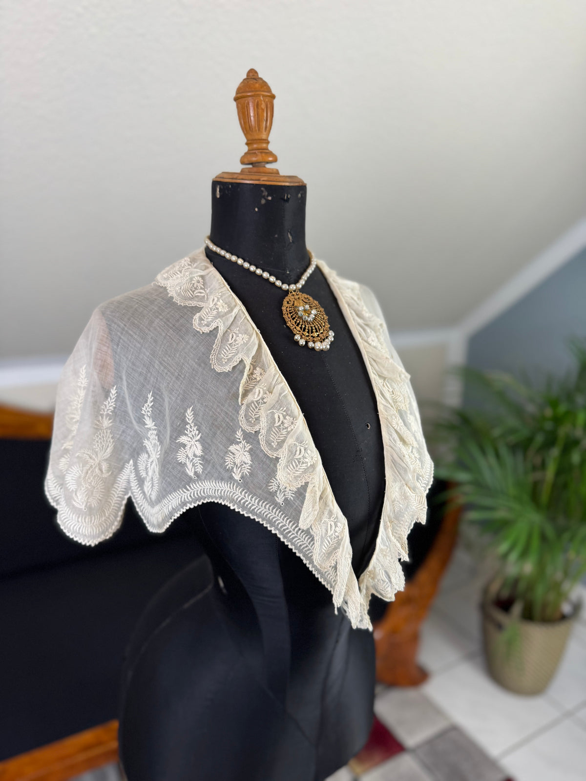 Rokoko-Damen-Fichu, England, ca. 1790