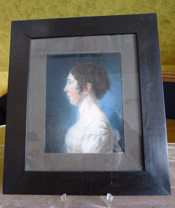 Pair of Empire Pastel Portraits, 1813 – L.H. Hessel, Nuremberg, Early 19th‑Century Art