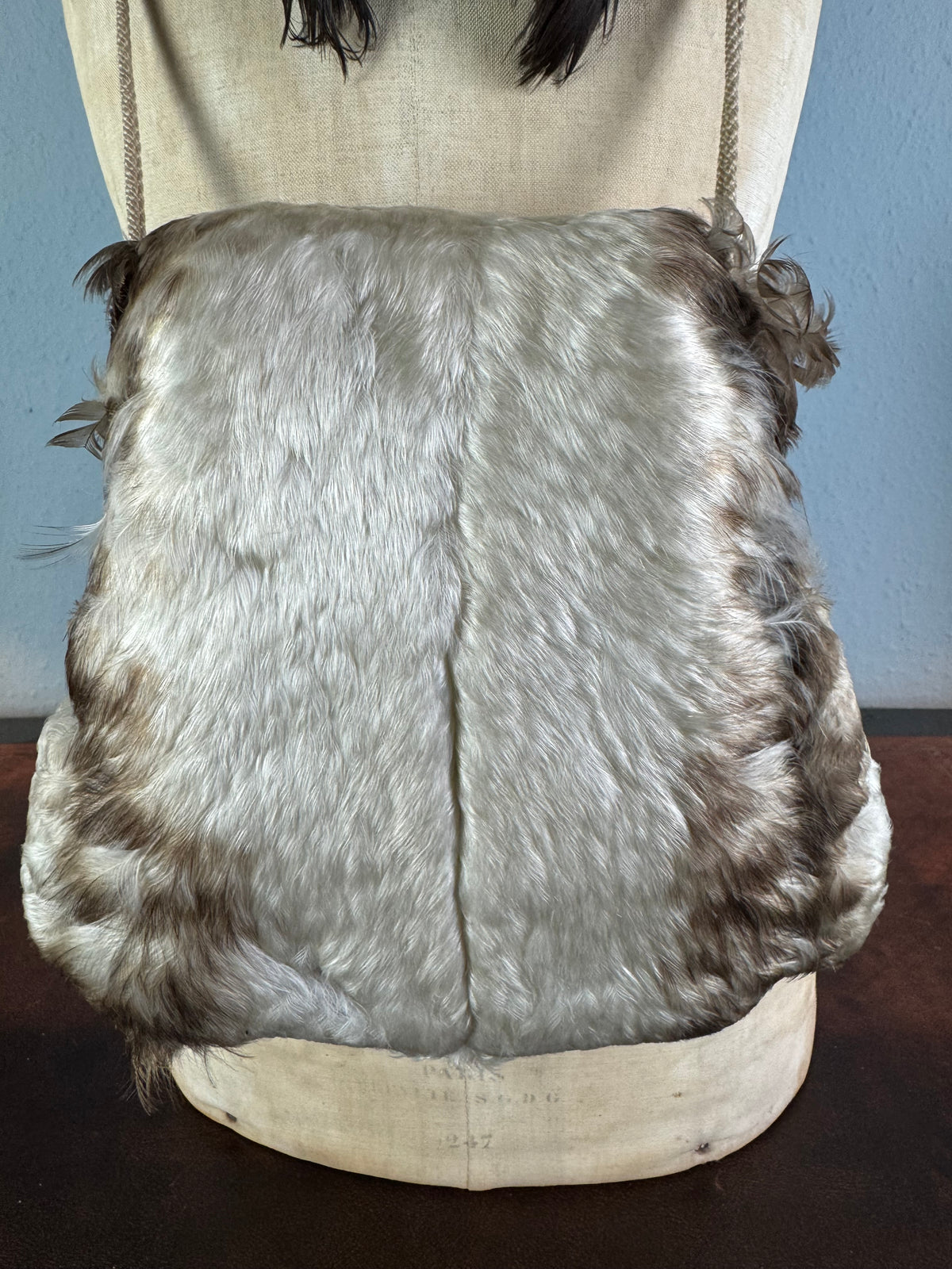 Antique goose feather collar and muff, ca. 1890, rare Victorian child accessory