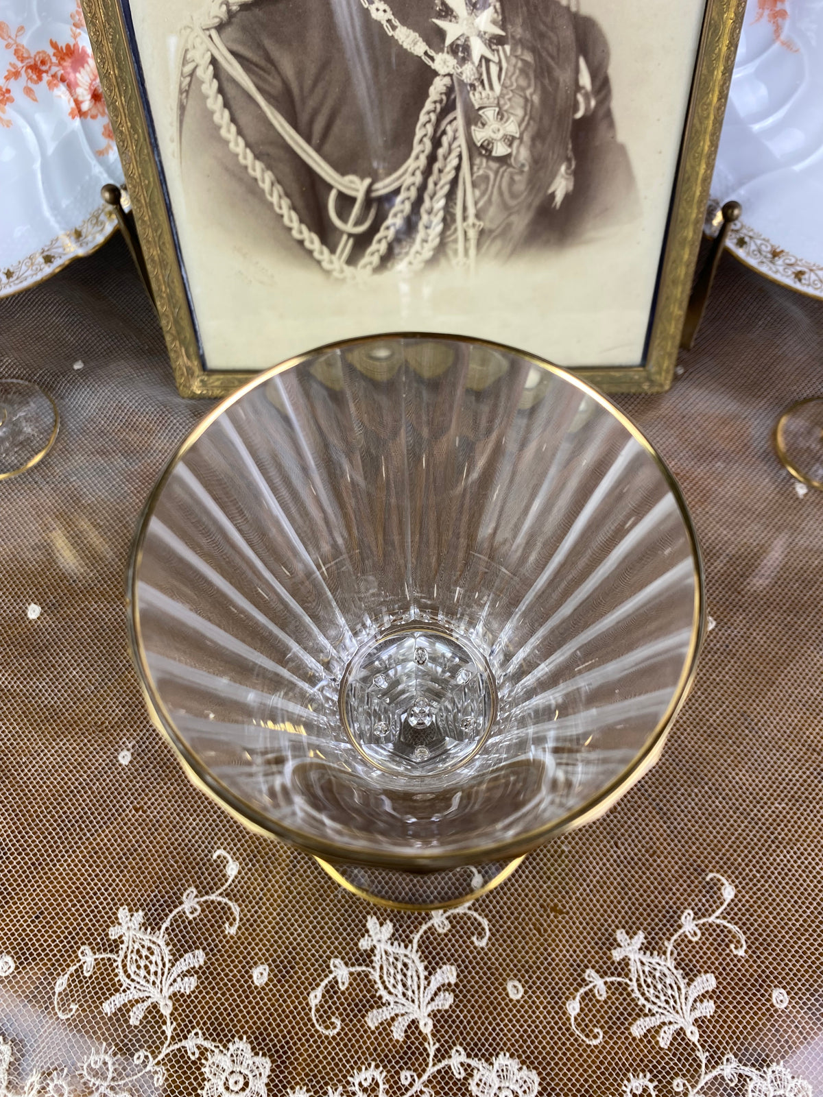 Red Wine Glass, Gräflich Schaffgotsch's Josephinenhütte, Kaiser Wilhelm II, ca. 1912