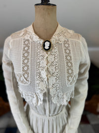 Antikes Crêpe-Baumwollkleid, ca. 1914