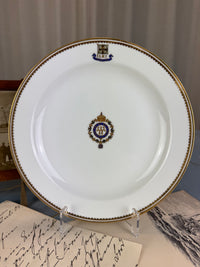 Dessert plate S.M.Y. Hohenzollern 1899 — imperial KPM porcelain for Kaiser Wilhelm II