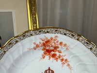 Neuosier dinner plate 1908 – Kaiser Wilhelm II, KPM Berlin, imperial porcelain plate with eagle and FR cipher