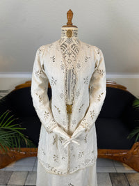Antique Four‑Piece Edwardian Walking Dress ca. 1910 – Linen, Lace & Lady Gillman Provenance