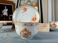 Neuosier-Tasse mit Untertasse, Kaiser Wilhelm II., datiert 1894 und 1897