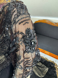 Antikes edwardianisches Abendkleid ca. 1906 – Seide, Spitze, Tüll & Brokat aus England