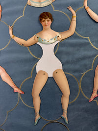 Antike Schnittpapierpuppen, Deutschland, ca. 1890er Jahre