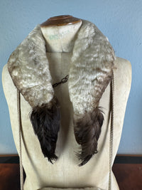 Antique feather stole and muff, late 19th‑century child’s fashion