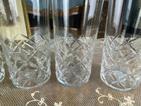 Four Large Water Glasses, Kaiser Wilhelm II, ca. 1890