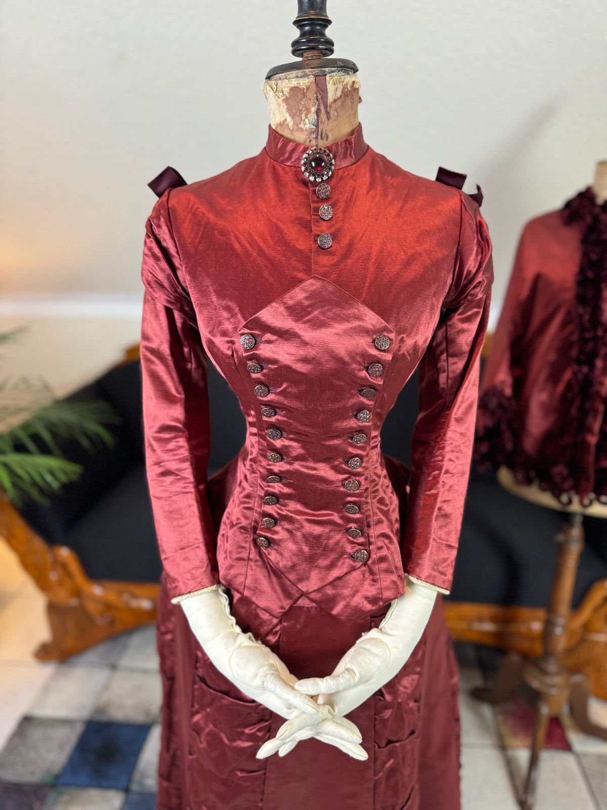 Antikes viktorianisches Besucherensemble, ca. 1883