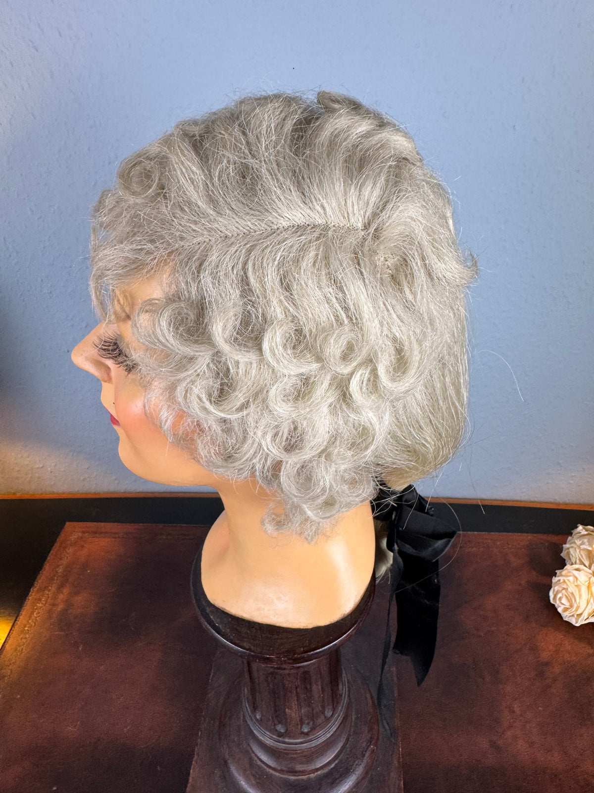 Victorian Theatrical Horsehair Wig, London ca. 1890 – Clarkson Maker, Wellington Street