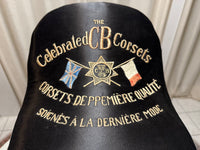 Extrem seltene CB Korsett-Präsentation, ca. 1880 – Original viktorianisches Korsett unter Glaskuppel